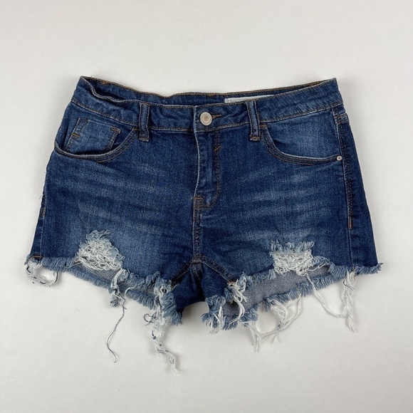 Papaya Womens Mid Rise Ruby Jean Shorts Medium - Picture 7 of 7